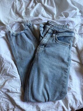 Fashion Nova High-Rise Frayed Hem Jeans